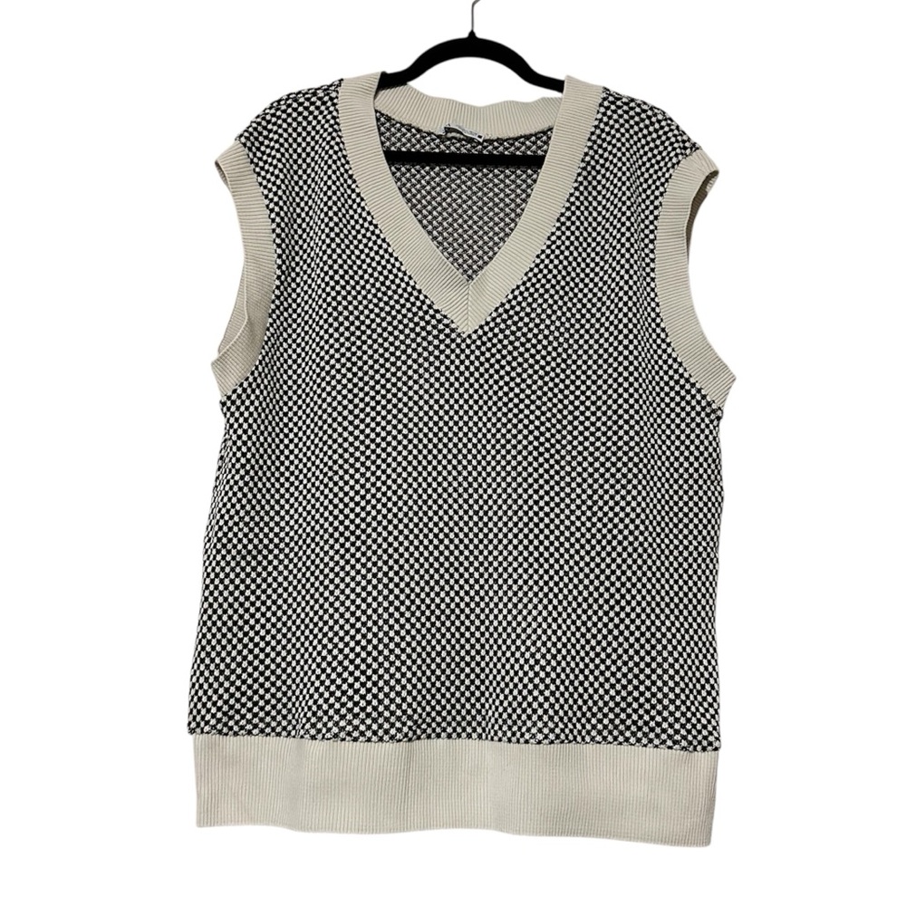 Zara Size L Open Stitch Sweater Vest